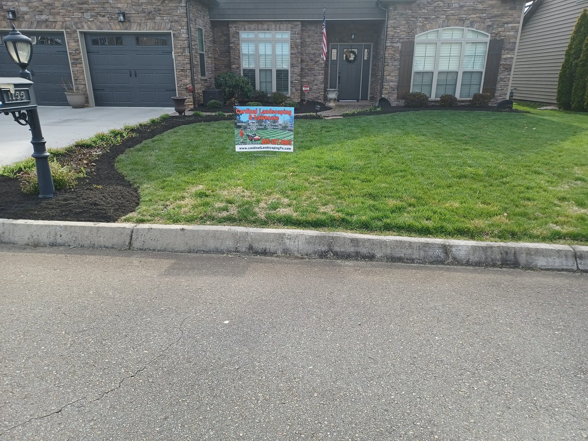 Completed landscape cleanup and renewal